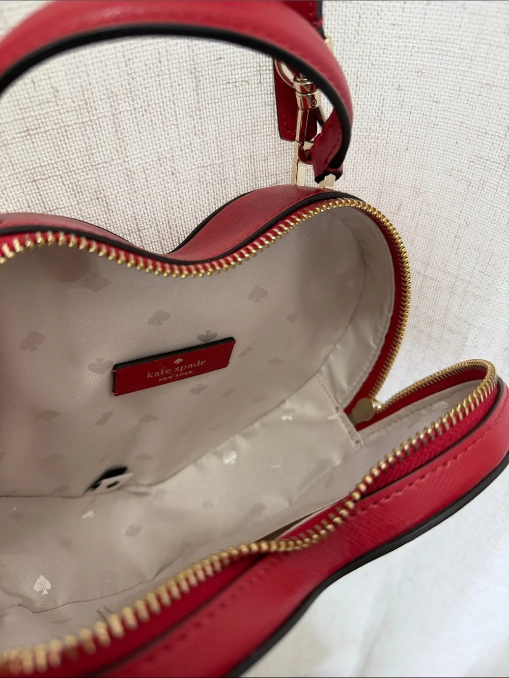Kate Spade New York Candied Cherry Love Shack Heart Crossbody Purse